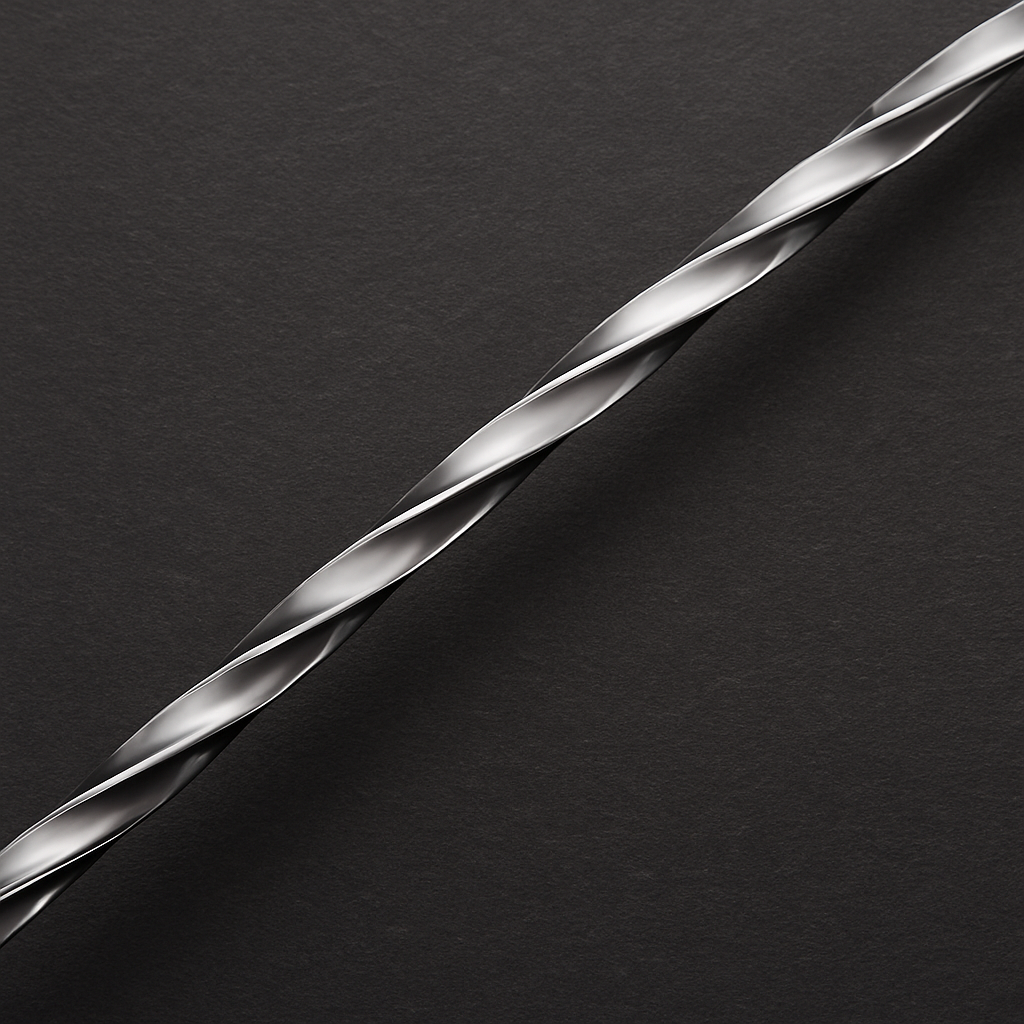 Spiral Black Stainless Steel Mixing Spoon