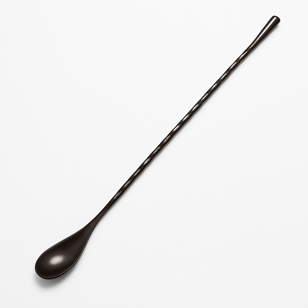 Spiral Black Stainless Steel Mixing Spoon