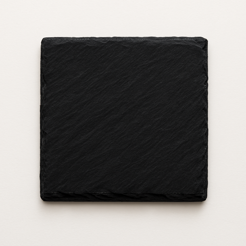 6 Premium Black Stone Coaster