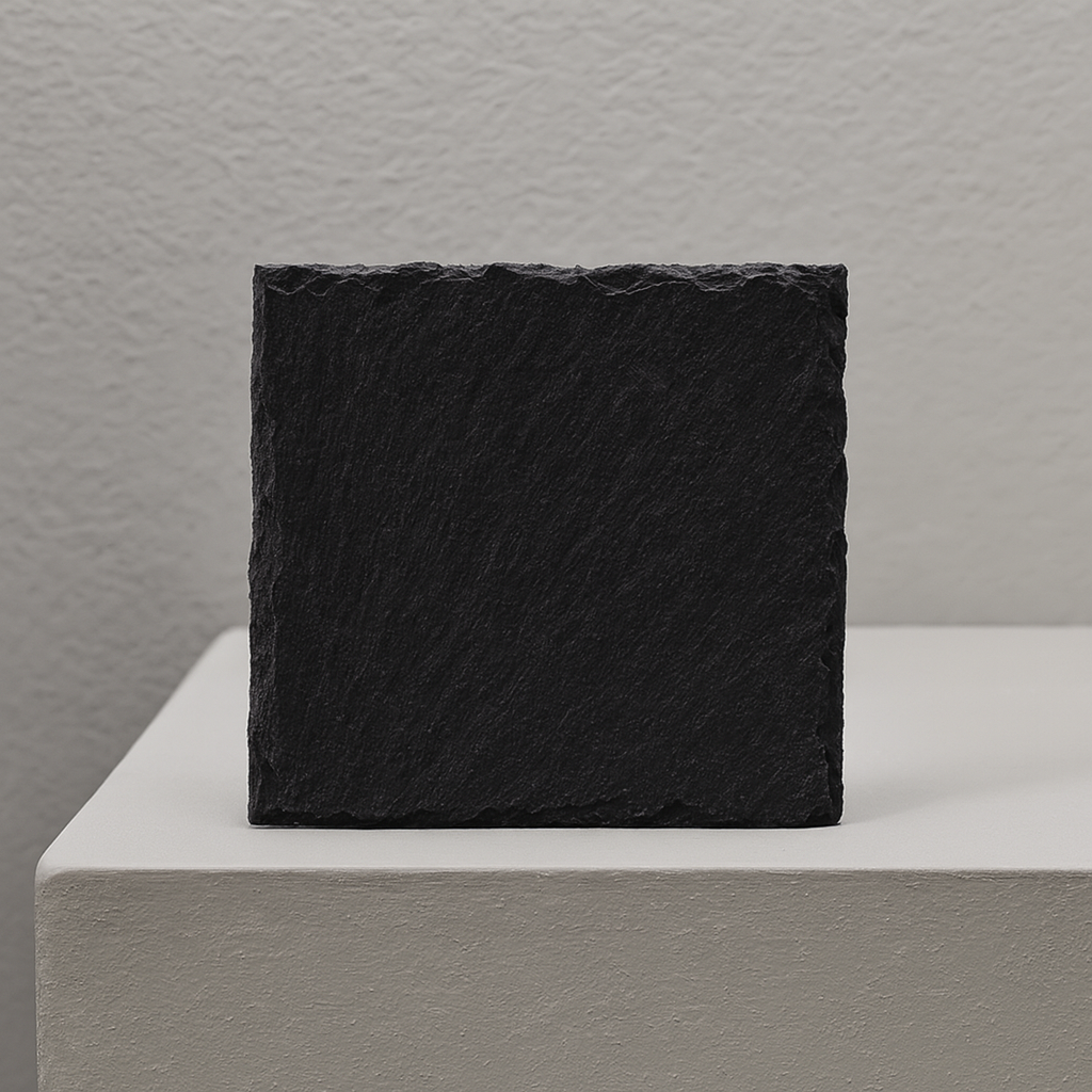 6 Premium Black Stone Coaster