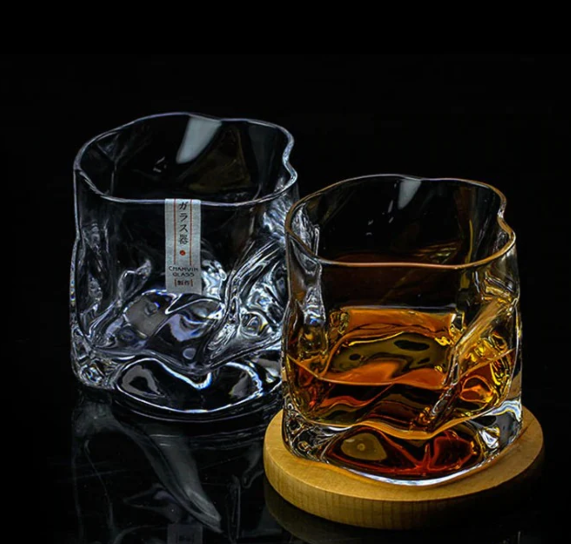 Crumpled Whiskey Glass