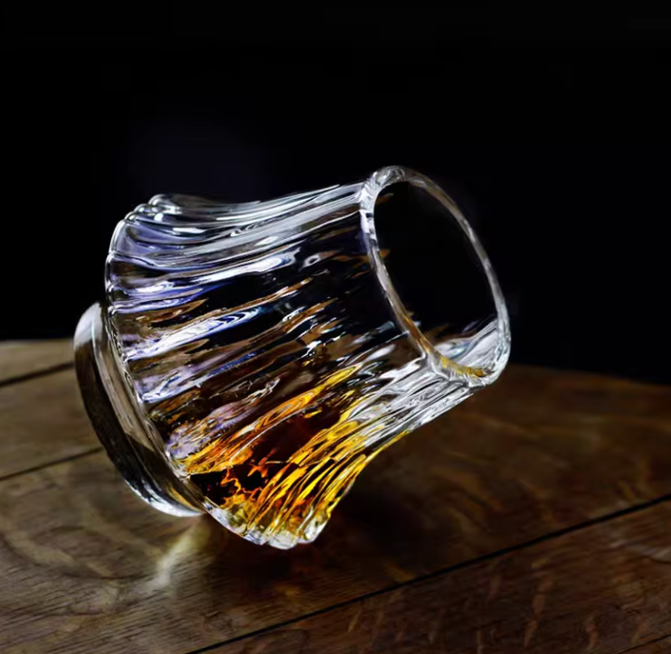 Fluted Crystal Whisky Glass