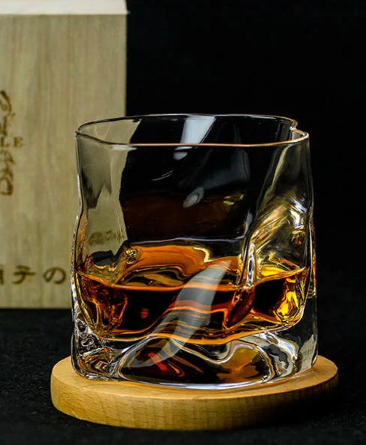 Crumpled Whiskey Glass