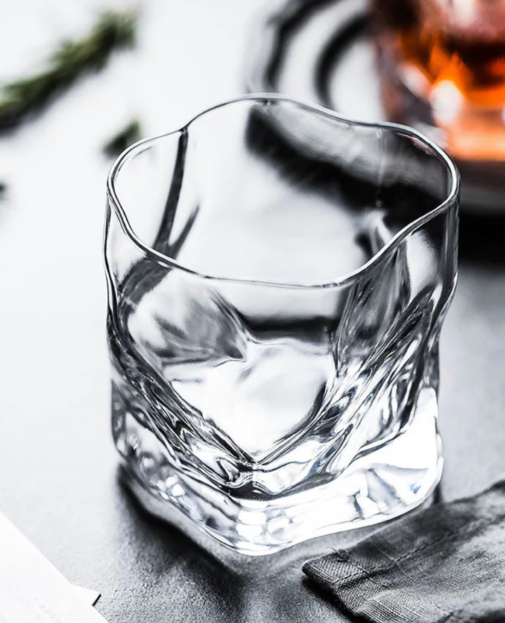 Crumpled Whiskey Glass