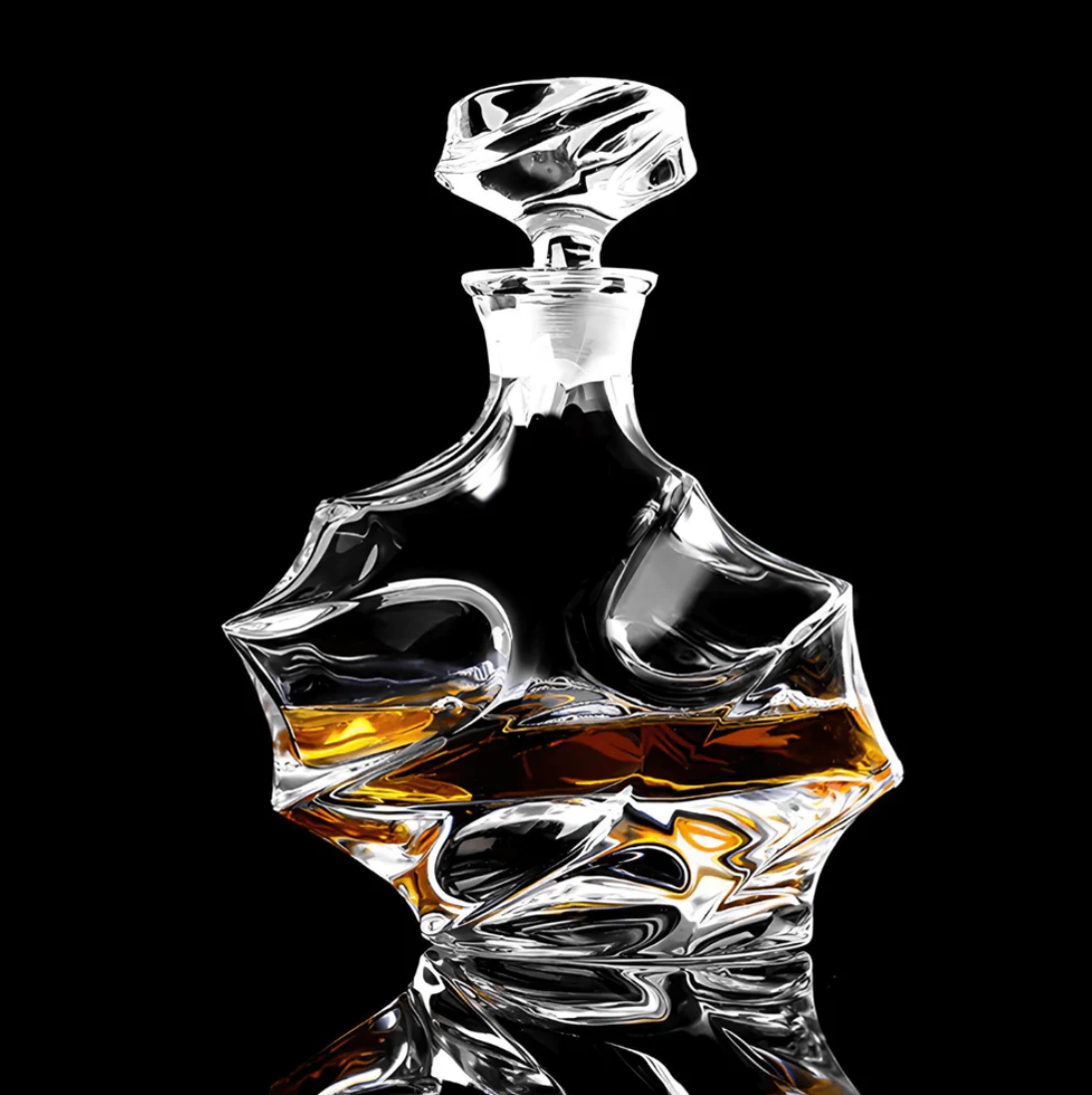 Takumi Glass Sculpted Decanter