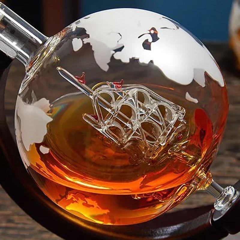 Globe Whiskey Decanter